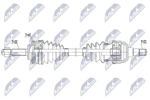 Drive shaft NTY NPW-DW-043