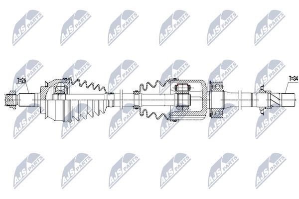 NTY Drive shaft – price [object Object] PLN