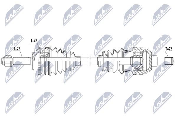 Drive shaft NTY NPW-DW-045
