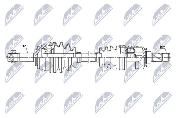 Drive shaft NTY NPW-PL-097