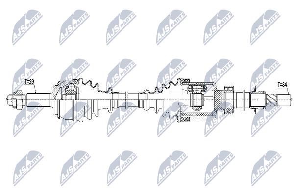 Drive shaft NTY NPW-RE-126