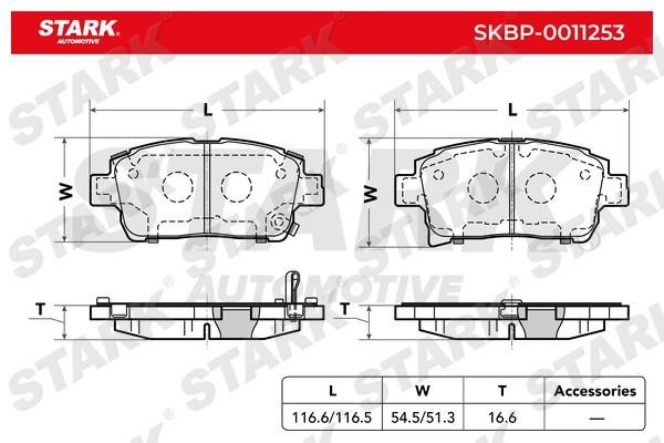 Stark SKBP-0011253 Brake Pad Set, disc brake SKBP0011253