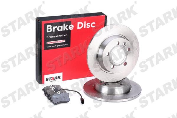 Stark SKBK-1090037 Brake discs with pads rear non-ventilated, set SKBK1090037