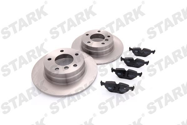 Stark SKBK-1090133 Brake discs with pads rear non-ventilated, set SKBK1090133