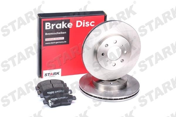 Stark SKBK-1090087 Front ventilated brake discs with pads, set SKBK1090087