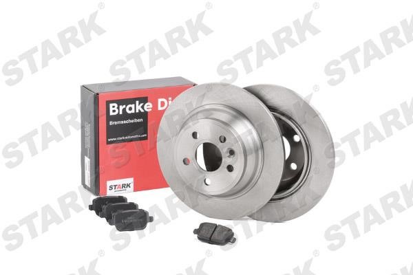 Stark SKBK-1090269 Brake discs with pads rear non-ventilated, set SKBK1090269