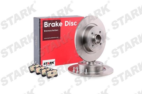 Stark SKBK-1090357 Brake discs with pads rear non-ventilated, set SKBK1090357