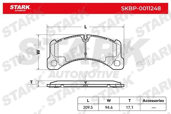 Stark SKBP-0011248 Brake Pad Set, disc brake SKBP0011248