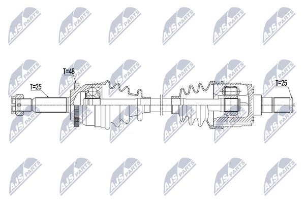 Drive shaft NTY NPW-HY-549