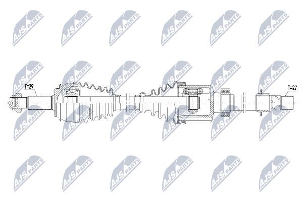 Drive shaft NTY NPW-RE-128