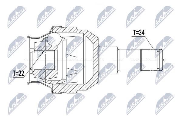 Constant Velocity Joint (CV joint), internal NTY NPW-PL-052