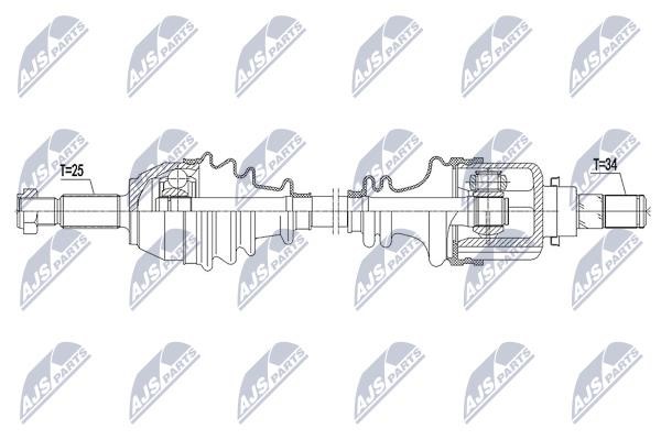 Drive shaft NTY NPW-FR-103