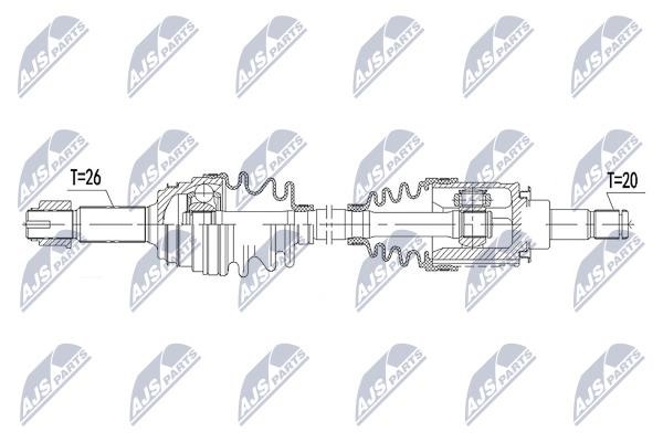 Drive shaft NTY NPW-TY-141