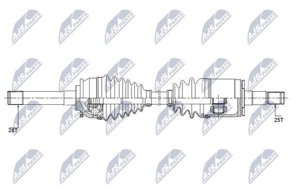 Drive shaft NTY NPW-MS-057