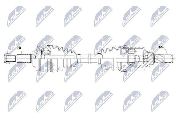 Drive shaft NTY NPW-RE-142