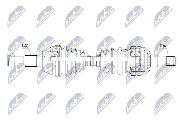 Drive shaft NTY NPW-PL-087