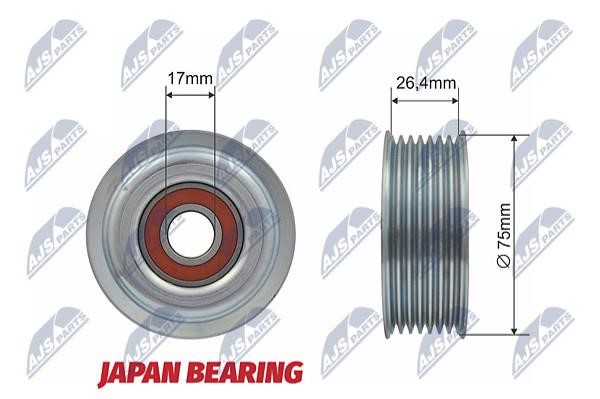 NTY RNK-TY-008 Deflection/guide pulley, v-ribbed belt RNKTY008