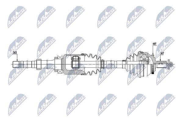 Drive shaft NTY NPW-VV-129
