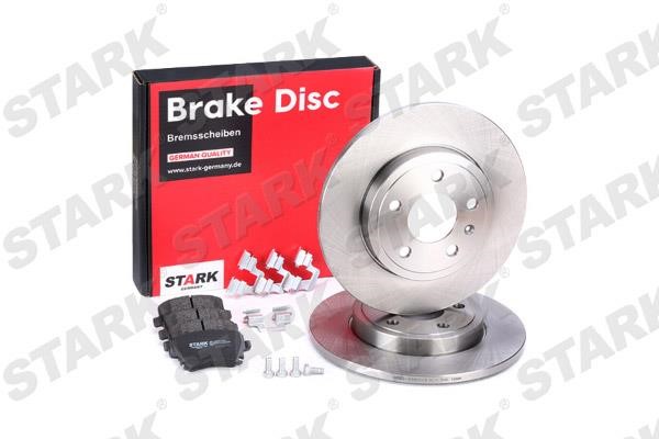 Stark SKBK-1090185 Brake discs with pads rear non-ventilated, set SKBK1090185