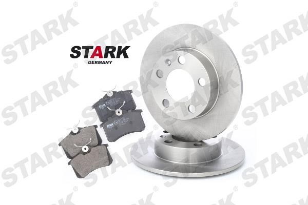 Stark SKBK-1090001 Brake discs with pads rear non-ventilated, set SKBK1090001