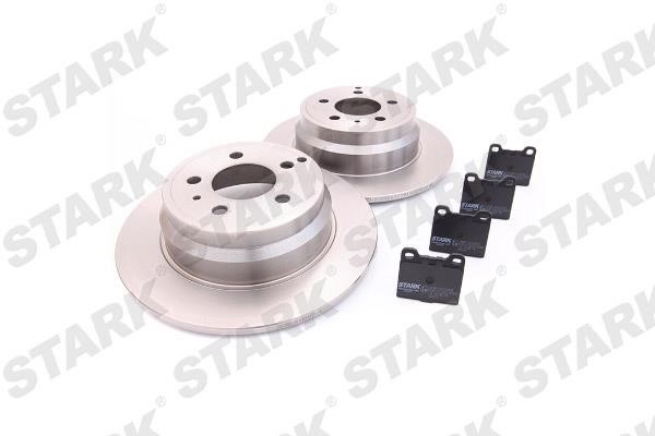 Stark SKBK-1090070 Brake discs with pads rear non-ventilated, set SKBK1090070