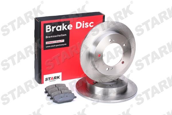 Stark SKBK-1090258 Brake discs with pads front non-ventilated, set SKBK1090258