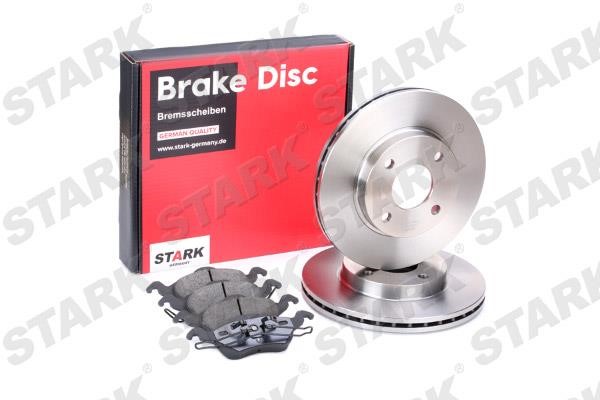 Front ventilated brake discs with pads, set Stark SKBK-1090029