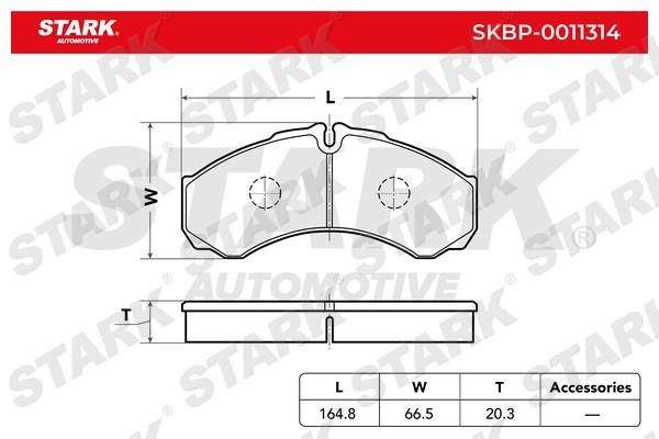 Stark SKBP-0011314 Brake Pad Set, disc brake SKBP0011314