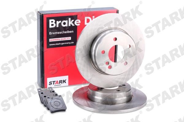 Stark SKBK-1090209 Brake discs with pads rear non-ventilated, set SKBK1090209