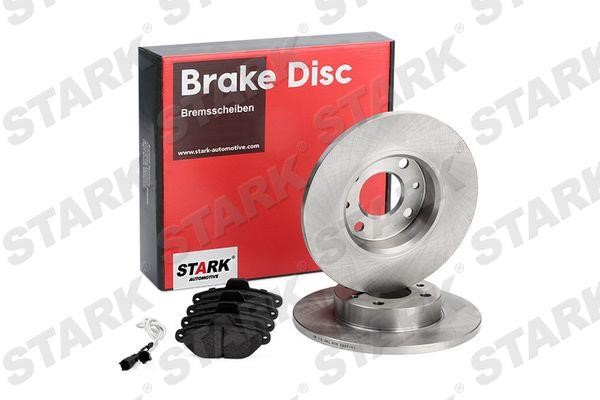 Stark SKBK-1090041 Brake discs with pads front non-ventilated, set SKBK1090041