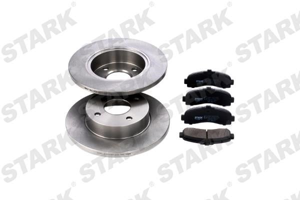 Stark SKBK-1090238 Brake discs with pads front non-ventilated, set SKBK1090238