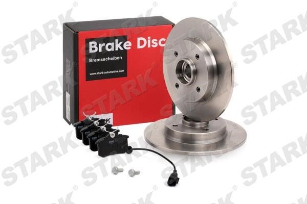 Stark SKBK-1090245 Brake discs with pads rear non-ventilated, set SKBK1090245