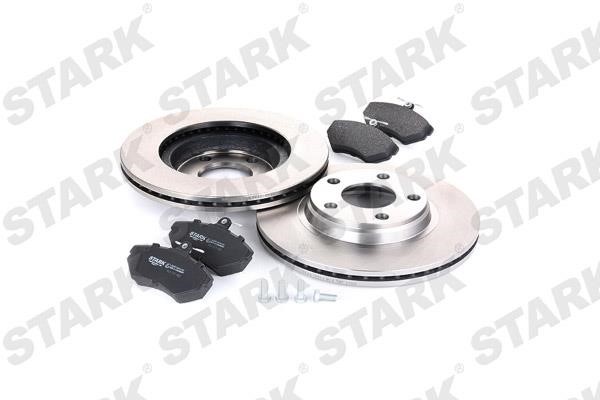 Front ventilated brake discs with pads, set Stark SKBK-1090035