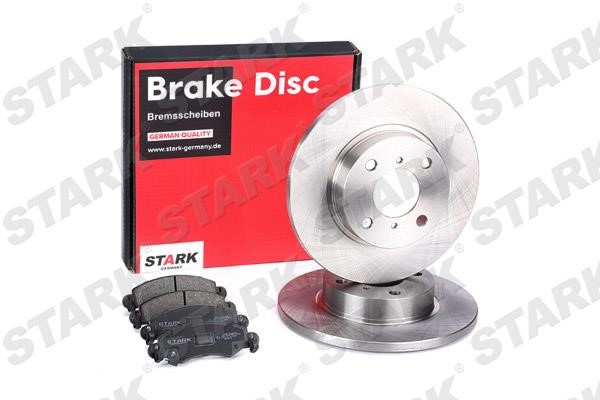 Stark SKBK-1090103 Brake discs with pads front non-ventilated, set SKBK1090103
