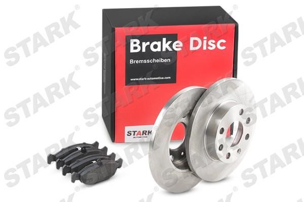 Stark SKBK-1090079 Brake discs with pads front non-ventilated, set SKBK1090079
