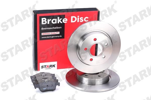 Stark SKBK-1090115 Brake discs with pads rear non-ventilated, set SKBK1090115