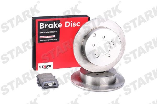 Stark SKBK-1090122 Brake discs with pads rear non-ventilated, set SKBK1090122