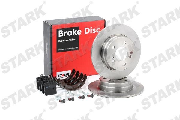 Stark SKBK-1090062 Brake discs with pads rear non-ventilated, set SKBK1090062