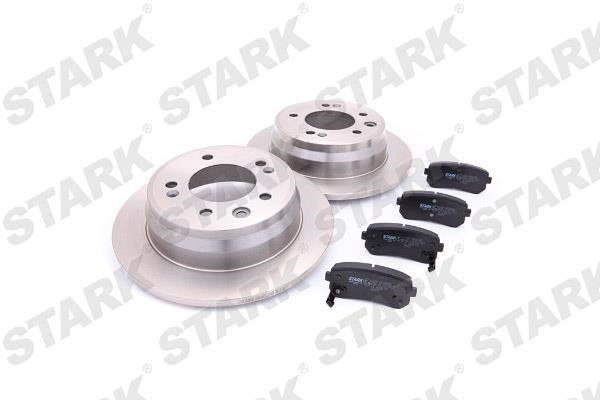 Stark SKBK-1090065 Brake discs with pads rear non-ventilated, set SKBK1090065