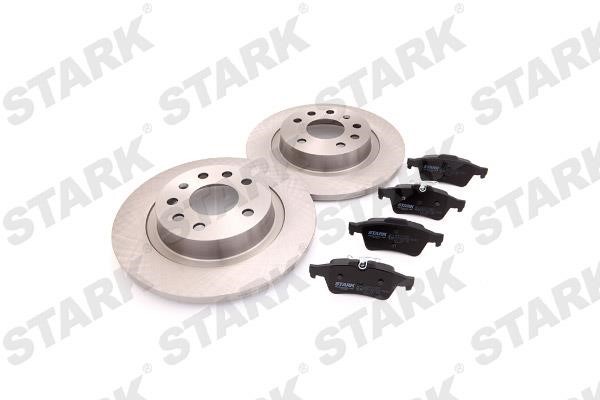 Stark SKBK-1090215 Brake discs with pads rear non-ventilated, set SKBK1090215