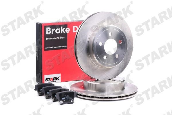 Stark SKBK-1090375 Rear ventilated brake discs with pads, set SKBK1090375