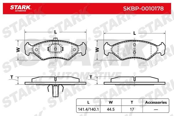 Stark SKBP-0010178 Brake Pad Set, disc brake SKBP0010178
