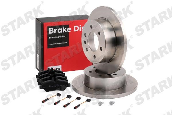 Stark SKBK-1090374 Brake discs with pads rear non-ventilated, set SKBK1090374
