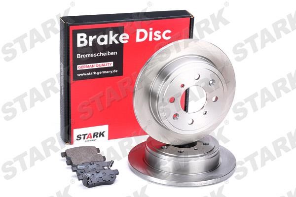 Stark SKBK-1090207 Brake discs with pads rear non-ventilated, set SKBK1090207