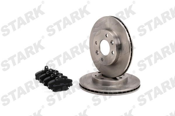 Front ventilated brake discs with pads, set Stark SKBK-1090059