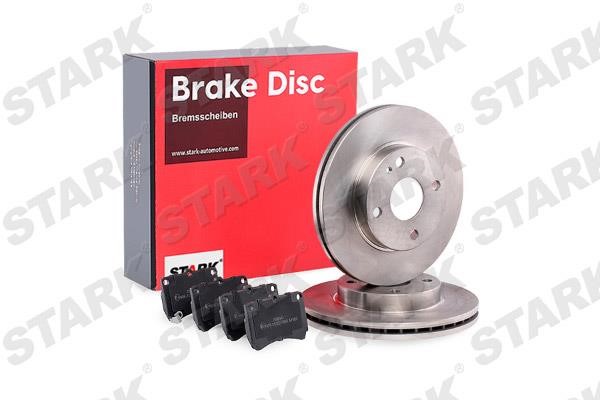 Stark SKBK-1090343 Front ventilated brake discs with pads, set SKBK1090343