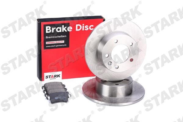 Stark SKBK-1090178 Brake discs with pads rear non-ventilated, set SKBK1090178