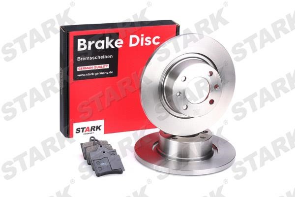 Stark SKBK-1090043 Brake discs with pads rear non-ventilated, set SKBK1090043