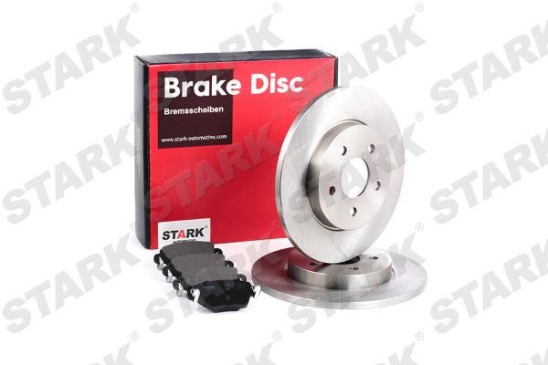 Stark SKBK-1090031 Brake discs with pads rear non-ventilated, set SKBK1090031