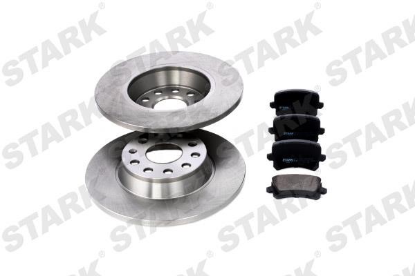 Stark SKBK-1090045 Brake discs with pads rear non-ventilated, set SKBK1090045